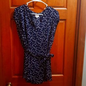 LE LIS Praji Maternity Tie Front BlouseXL | Navy